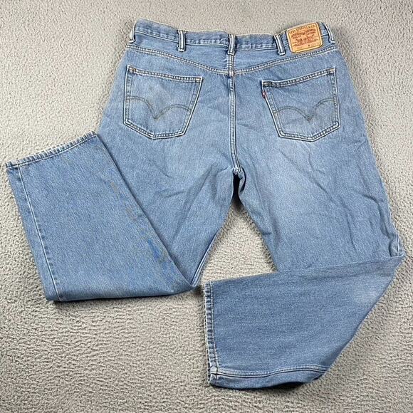 VTG Levi's 550 Relaxed Fit Jeans Men's 42x32 Fit (42x30) Blue Medium Wash Y2K - Picture 1 of 10